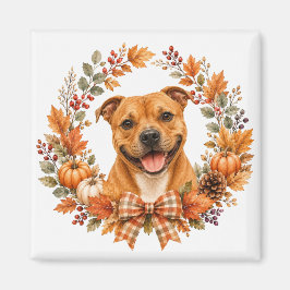 Imán Staffordshire Bull Terrier Otoño