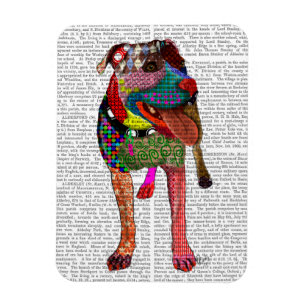 Imán Staffordshire Bull Terrier - Patchwork