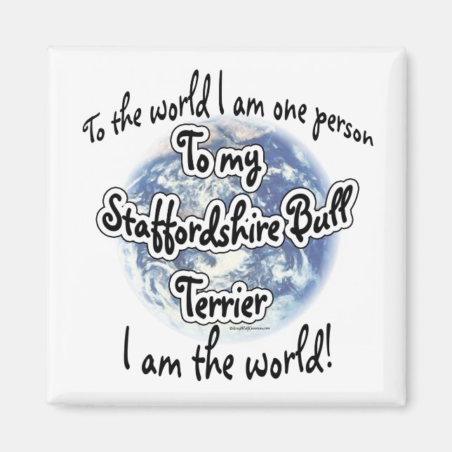 Imán Staffordshire Terrier World 2 - Magnet (Frente)