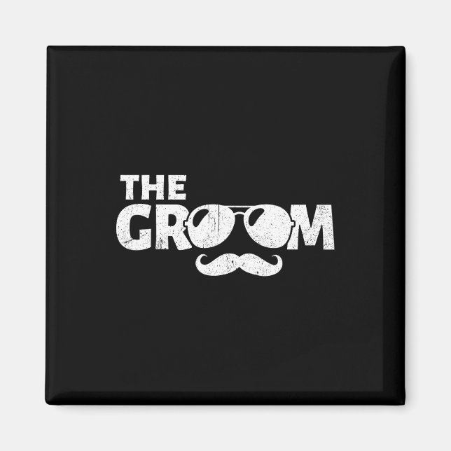 Imán Stag Groomsmen Boda Te (Frente)