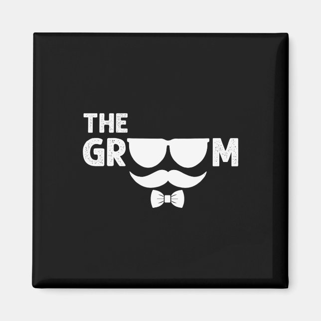 Imán Stag Groomsmen Boda Te (Frente)