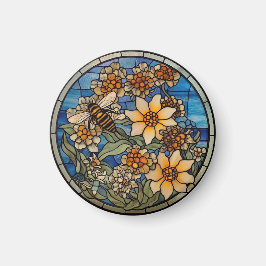 Imán StainGlass Bumblebee