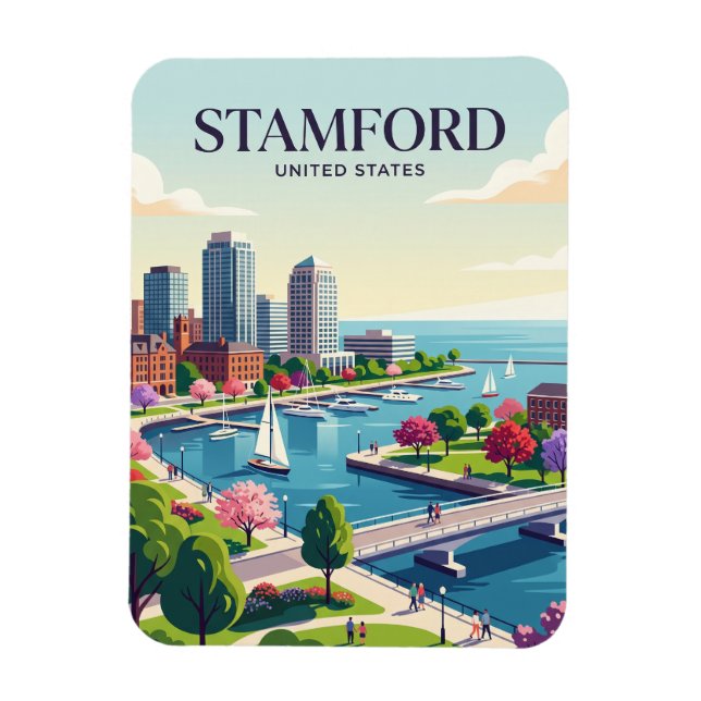 Imán Stamford Connecticut (Vertical)