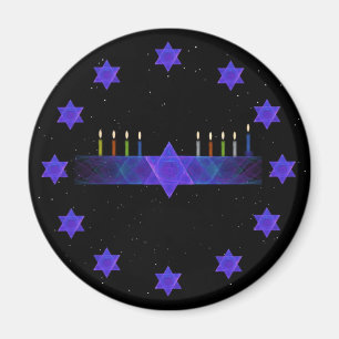 Imán Star Bar Menorah