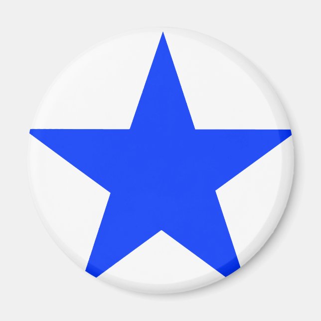 Imán Star Blue The MUSEUM Zazzle Gifts (Frente)