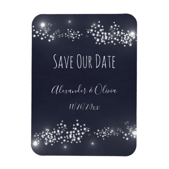 Imán Star Light Save The Date Magnet (Vertical)