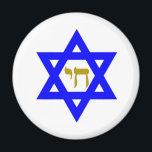 Imán STAR of David & Symbol of LIFE<br><div class="desc">símbolos judíos</div>