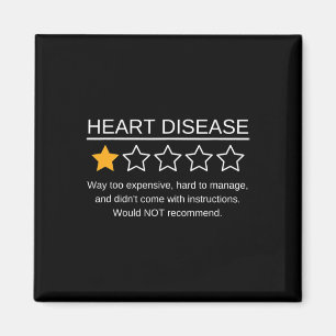 Imán Star Rating Heart Attack Funny Heart Disease Consc