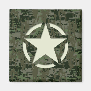 Imán Star Stencil Digital Woodland