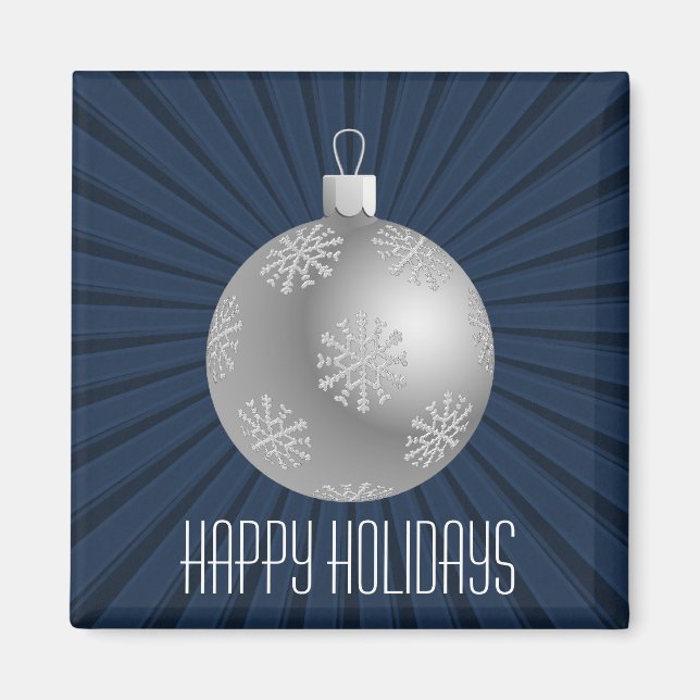 Imán Starburst Stripes Ornament Magnet, Azul oscuro (Frente)