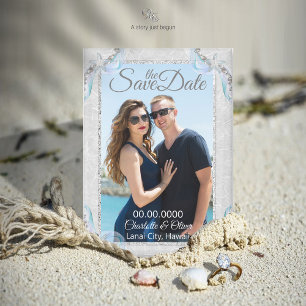 Imán Starfish Beach Dream Boda Photo Magnet