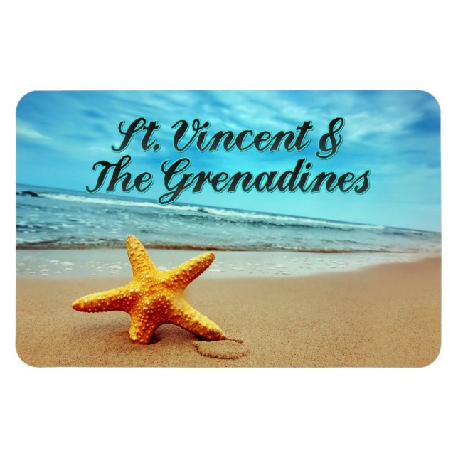 Imán Starfish de San Vicente y las Granadinas (Horizontal)