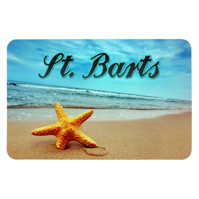 Imán Starfish de St. Barts (Horizontal)