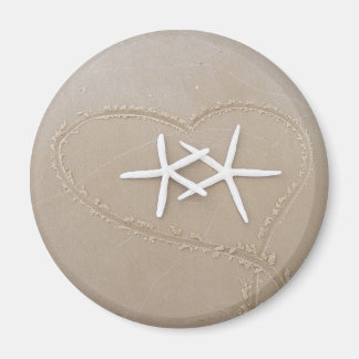 Imán Starfish in Heart Magnet