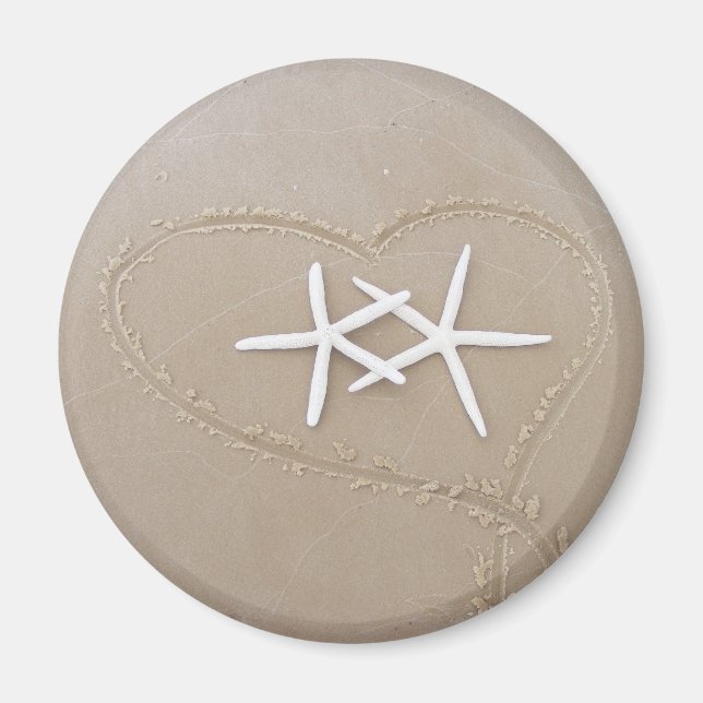 Imán Starfish in Heart Magnet (Frente)