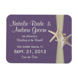 Imán Starfish Purple Save the Date