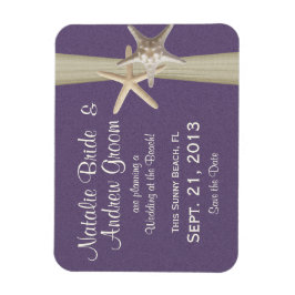 Imán Starfish Purple Save the Date