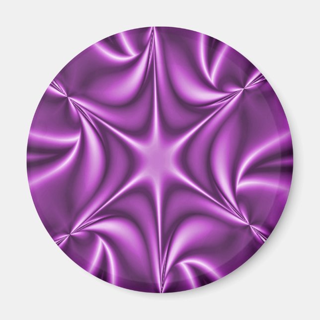 Imán Starflower Purple Fractal (Frente)
