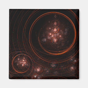 Imán Starlight Abstract Art Square Magnet