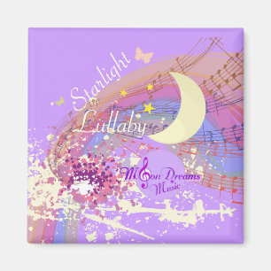 Imán Starlight Lullaby Colorsplash Square Magnet