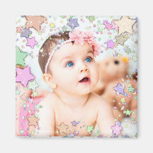 Starry Baby Photo Magnet
