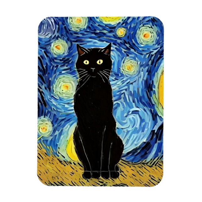 Imán Starry Cat Night Magnet (Vertical)