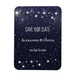 Imán Starry Night Save The Date Magnet
