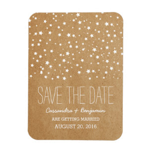 Imán Starry Night Save the Date Premium Magnet