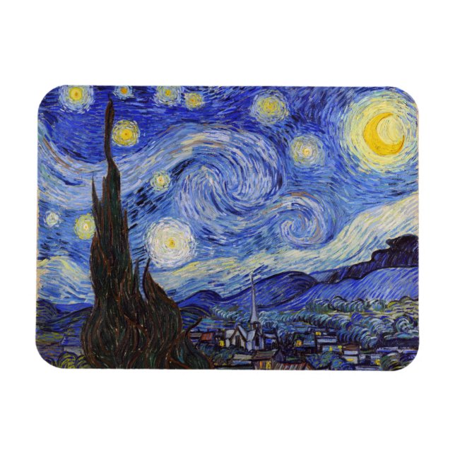 Imán Starry Night , Vincent van Gogh (Horizontal)
