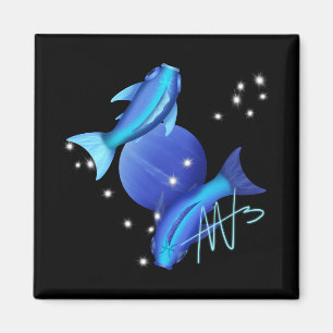 Imán Starry Pisces Neptune Zodiac