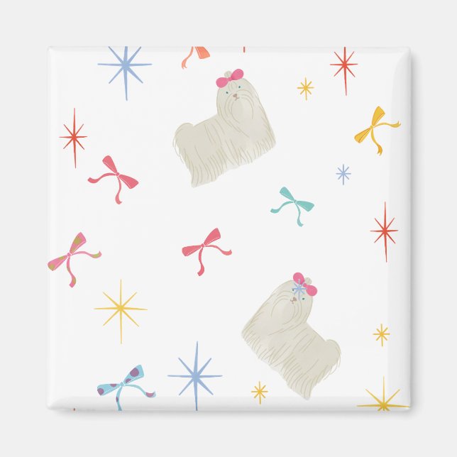 Imán Starry Sparkle Cute Puppy (Frente)