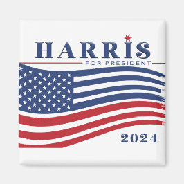 Imán Stars and Stripes Harris para el Rótulo del presid
