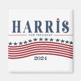 Imán Stars and Stripes Harris para el Rótulo del presid