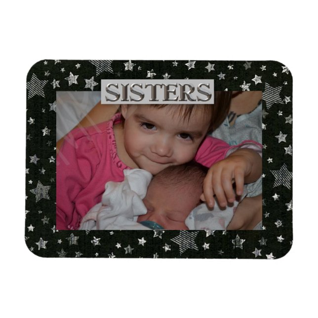Imán Stars Sister Photo Premium Magnet (Horizontal)