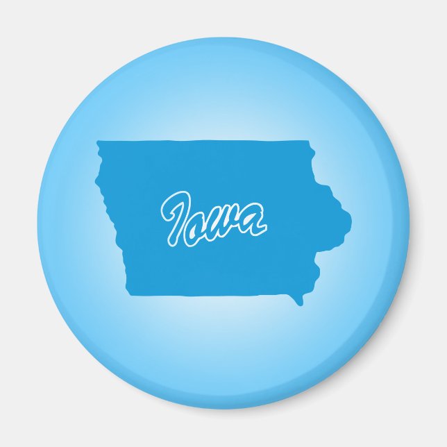 Imán State Iowa Magnet (Frente)