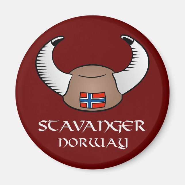Imán Stavanger Norway Viking Gorra (Frente)