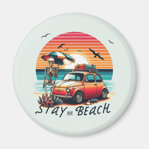 Imán Stay On Beach - Vibes Retro - Skeleton