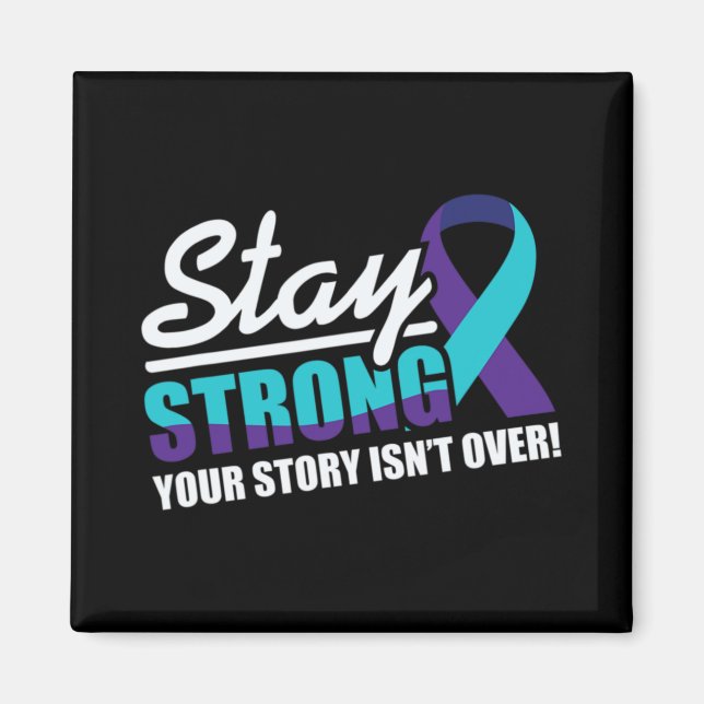 Imán Stay Strong Suicide Awareness Mental Health  (Frente)