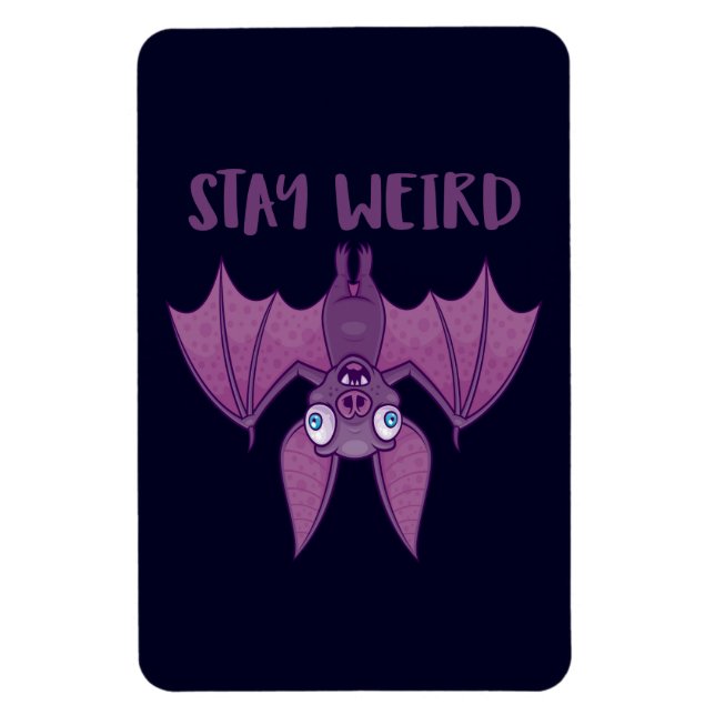 Imán Stay Weird Personalizado Bat (Vertical)