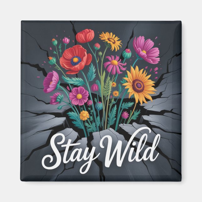 Imán Stay Wild (Frente)