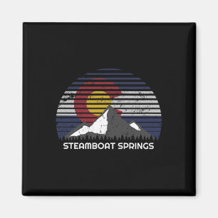 Imán Steamboat Springs, Colorado X Co Flag Mtn Top