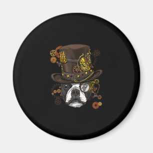 Imán Steampunk Boston Terrier Dog Shirt Steampunk Lover