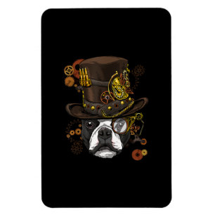 Imán Steampunk Boston Terrier Dog Shirt Steampunk Lover