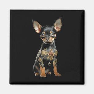 Imán Steampunk Chihuahua Tat Art Tattoo Artip