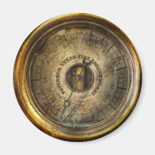 Imán Steampunk - El indicador de presión
