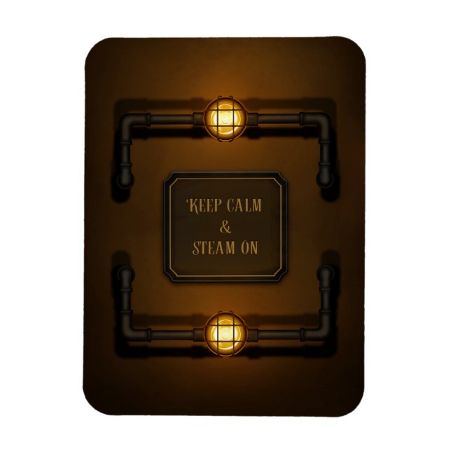 Imán Steampunk, era de la máquina (Vertical)