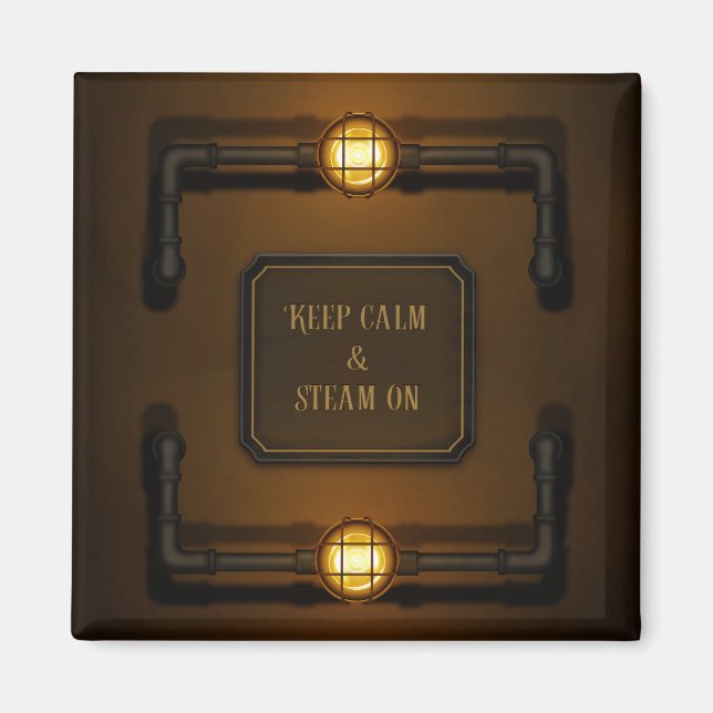 Imán Steampunk, era de la máquina (Frente)