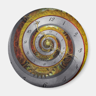 Imán Steampunk - Espiral - Tiempo infinito