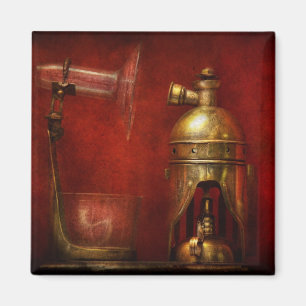 Imán Steampunk - la antorcha