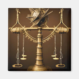 Imán Steampunk Libra